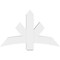 Ekena Millwork Alberta Architectural Grade PVC Gable Bracket, 48"W x 30"H x 6"D x 6"F, 15/12 Pitch GBP048X30X0606ALB00 - alternate 5
